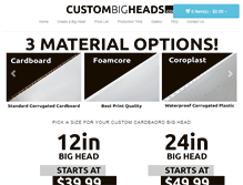 Tablet Screenshot of custombigheads.com